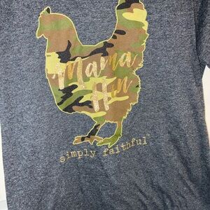 Gray Mama Hen Graphic T-Shirt